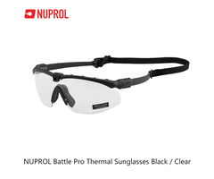 NUPROL Battle Pro Thermal Sunglasses Black / Clear