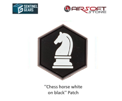 Sentinel Gears ''Chess horse white on black'' patch