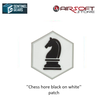 Sentinel Gears ''Chess horse black on white'' patch