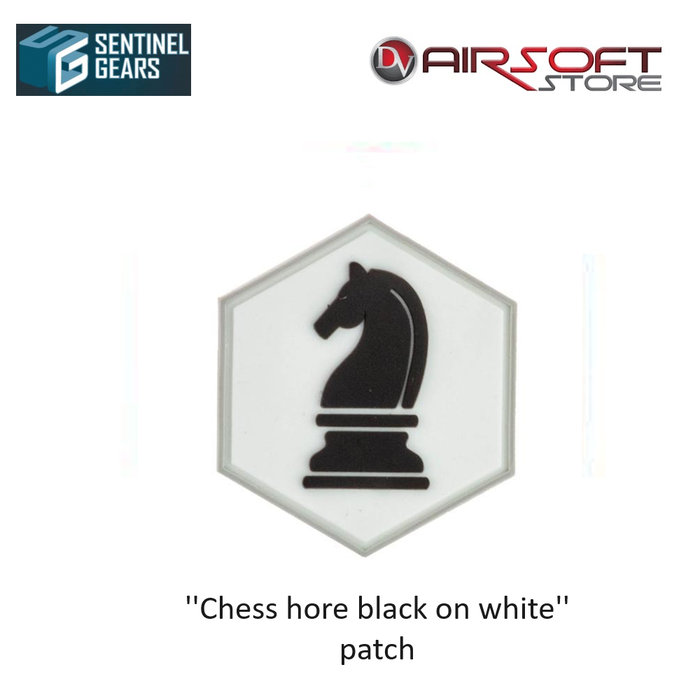 Sentinel Gears ''Chess horse black on white'' patch