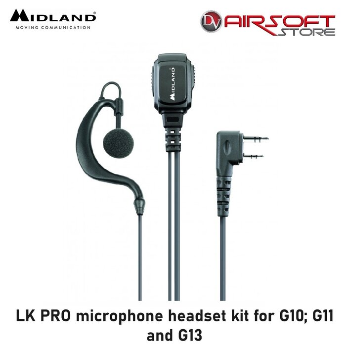 Midland LK PRO microphone headset kit for G10; G11 and G13