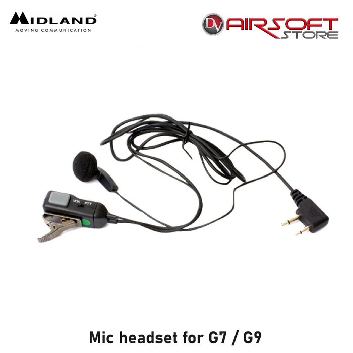 Midland Mic headset for G7 / G9