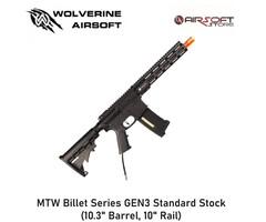 Wolverine MTW Billet Series GEN3 Standard Stock (10.3" Barrel, 10" Rail)
