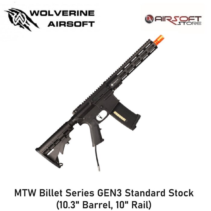 Wolverine MTW Billet Series GEN3 Standard Stock (10.3" Barrel, 10" Rail)