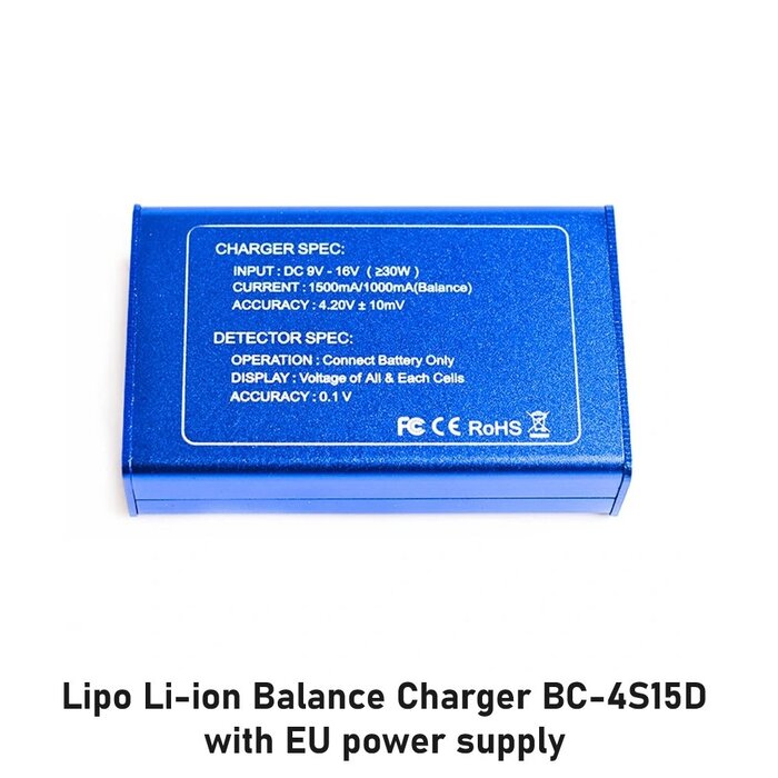 Lipo Li-ion Balance Charger BC-4S15D with EU power supply