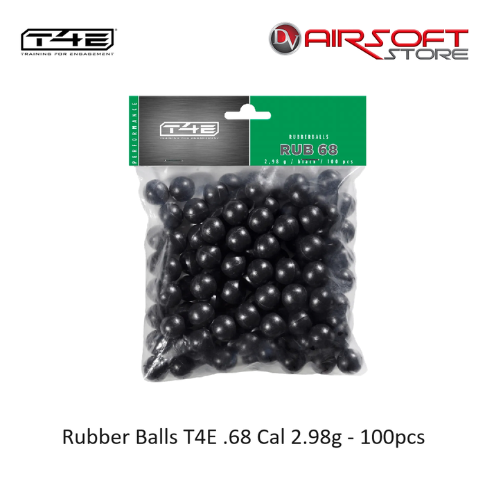 T4E Rubber Balls T4E .68 Cal 2.98g - 100pcs