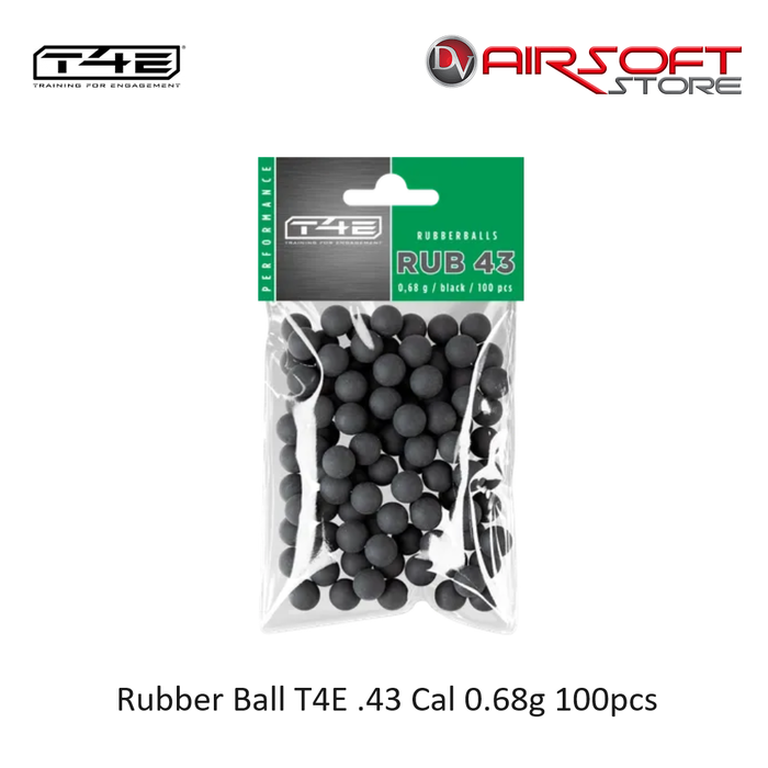 T4E Rubber Ball T4E .43 Cal 0.68g 100pcs