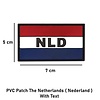 PVC Patch The Netherlands ( Nederland ) With Text