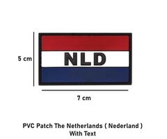 PVC Patch The Netherlands ( Nederland ) With Text