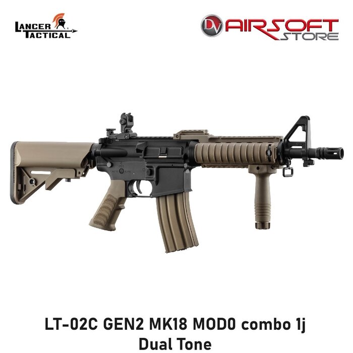 Lancer Tactical LT-02C GEN2 MK18 MOD0 combo 1j Dual Tone