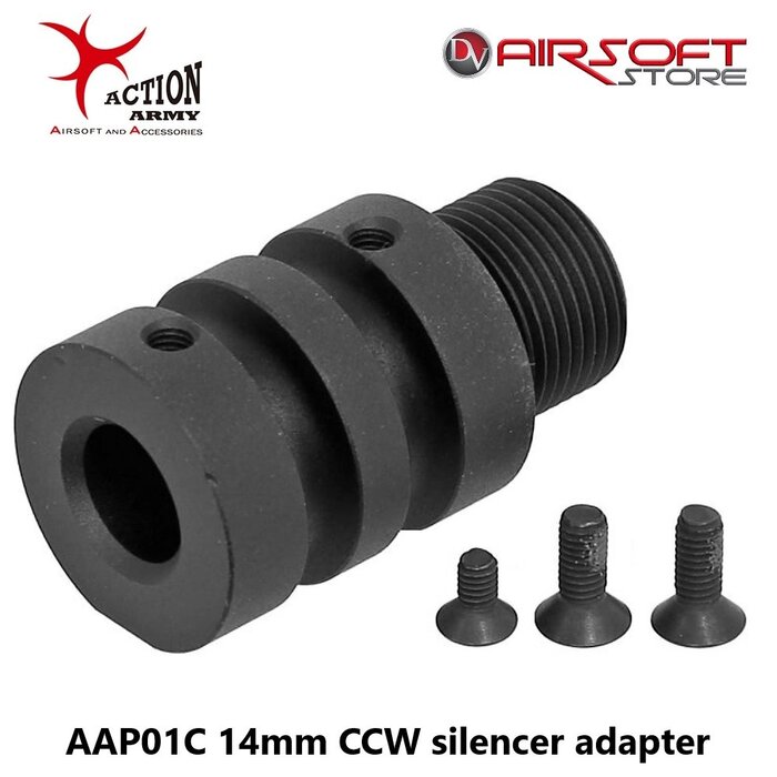 Action Army AAP01C 14mm CCW silencer adapter