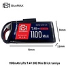 BLUEMAX 1100mAh LiPo 7.4V 30C Mini Brick tamiya