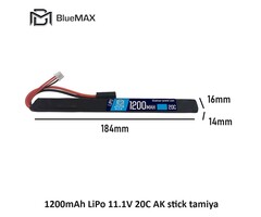BLUEMAX 1200mAh LiPo 11.1V 20C AK stick tamiya