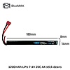 BLUEMAX 1200mAh LiPo 7.4V 20C AK stick deans