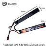BLUEMAX 1450mAh LiPo 7.4V 30C nunchuck deans