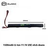 BLUEMAX 1500mAh Li-Ion 11.1V 20C stick deans