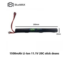 BLUEMAX 1500mAh Li-Ion 11.1V 20C stick deans