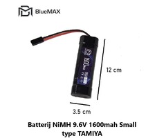 BLUEMAX Batterij NiMH 9.6V 1600mah Small type TAMIYA