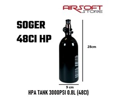SOGER HPA TANK 3000PSI 0.8L (48CI)