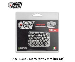 Shoot Again Steel Balls - Diameter 7.9 mm (100 rds)