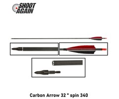 Shoot Again Carbon Arrow 32" spin 340