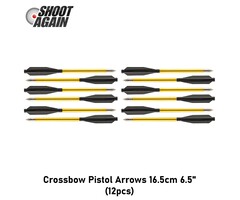 Shoot Again Crossbow Pistol Arrows 16.5cm 6.5" (12pcs)