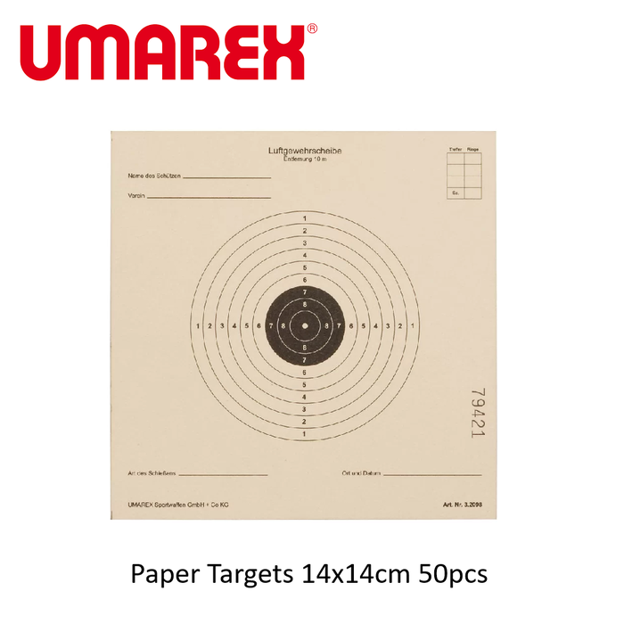 UMAREX Paper Targets 14x14cm 50pcs