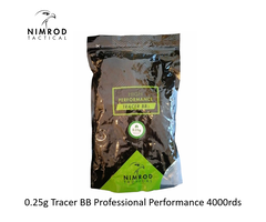 Nimrod 0.25g Tracer BB Professional Performance 4000rds