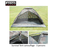 Fosco Industries Survival Tent camouflage - 3 persons