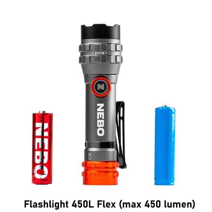 NEBO Flashlight 450L Flex (max 450 lumen)