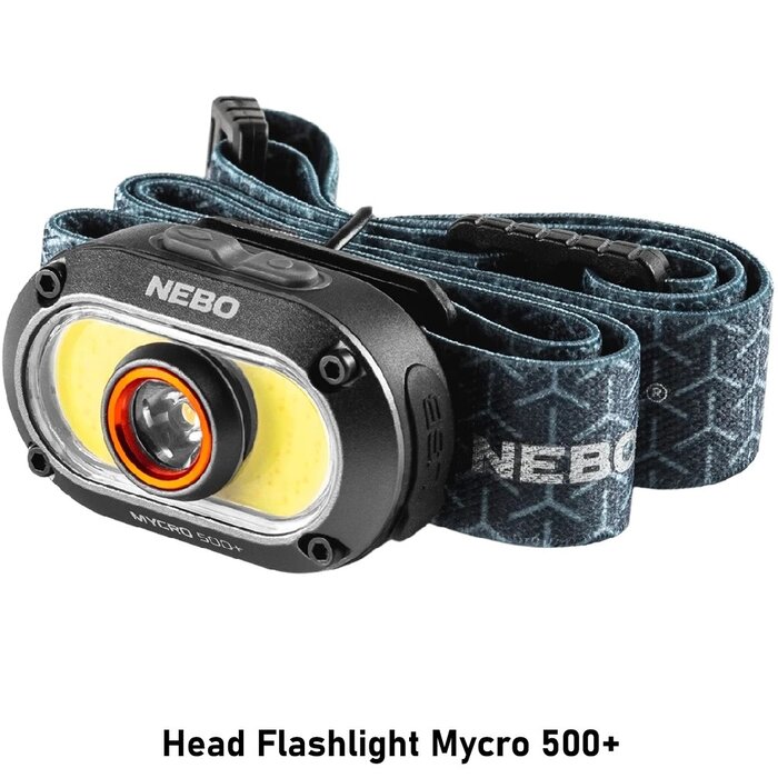 NEBO Head Flashlight Mycro 500+