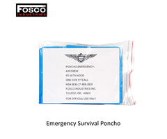 Fosco Industries Emergency Survival Poncho