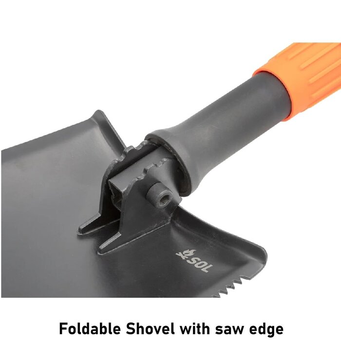 SOL Foldable Shovel with saw edge