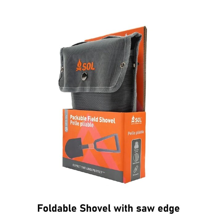 SOL Foldable Shovel with saw edge