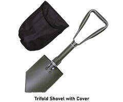 Fosco Industries Trifold Shovel with Cover