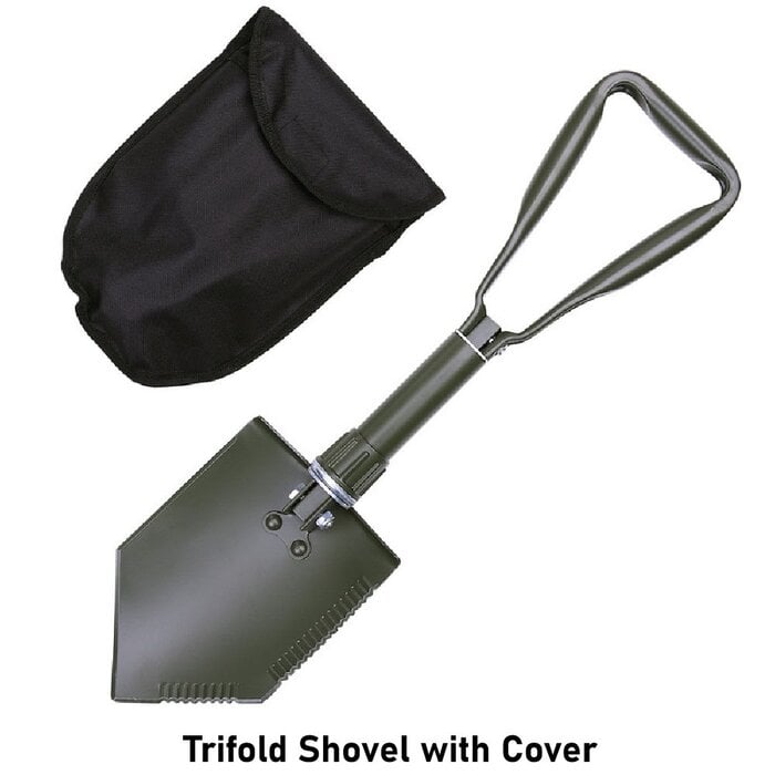 Fosco Industries Trifold Shovel with Cover