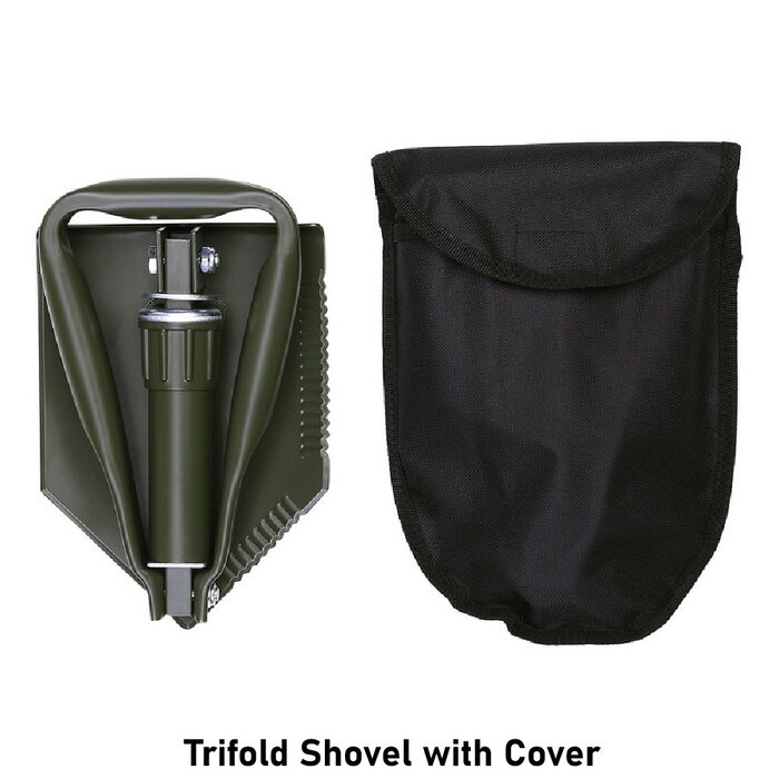 Fosco Industries Trifold Shovel with Cover