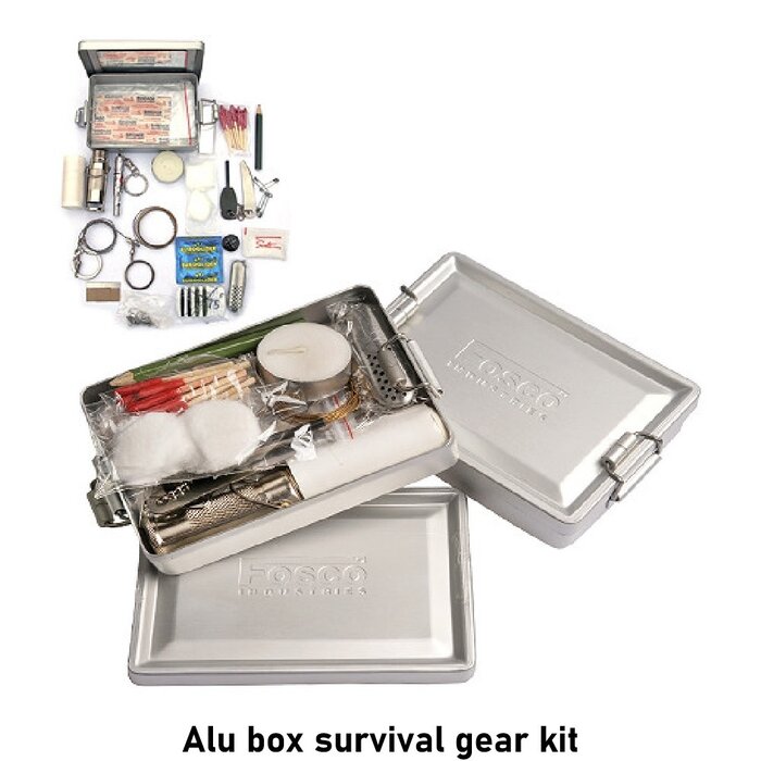 Fosco Industries Survival Kit with Aluminum box
