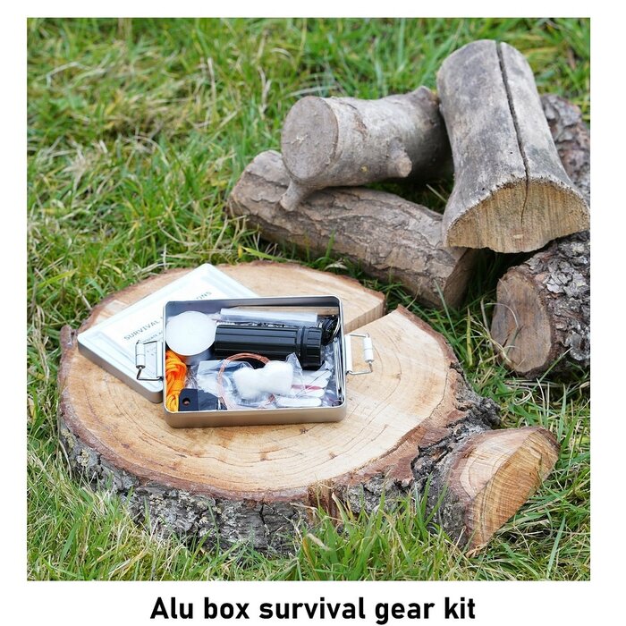 Fosco Industries Survival Kit with Aluminum box
