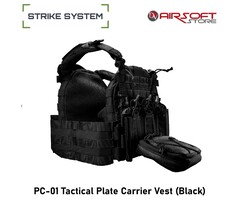 Strike System PC-01 Tactical Plate Carrier Vest (Black)