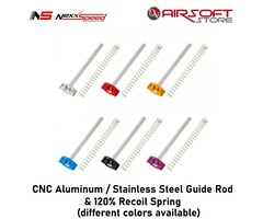 Nexxspeed CNC Aluminum / Stainless Steel Guide Rod & 120% Recoil Spring