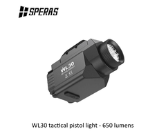 SPERAS WL30 tactical pistol light - 650 lumens