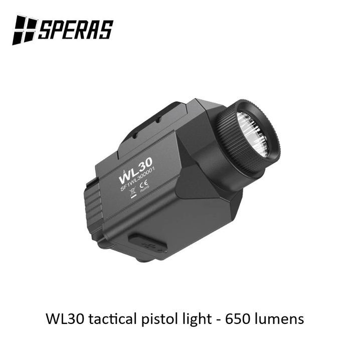 SPERAS WL30 tactical pistol light - 650 lumens