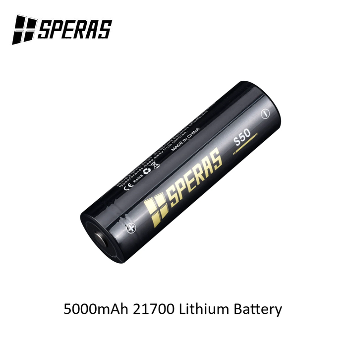 SPERAS 5000mAh 21700 Lithium Battery