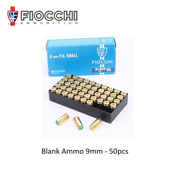 Fiocchi Blank Ammo 9mm - 50pcs