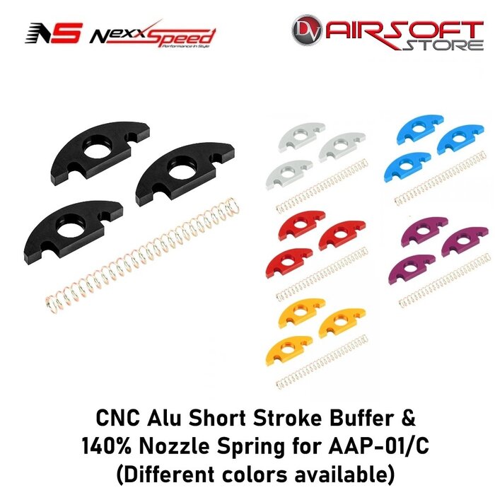 Nexxspeed CNC Alu Short Stroke Buffer & 140% Nozzle Spring for AAP-01/C