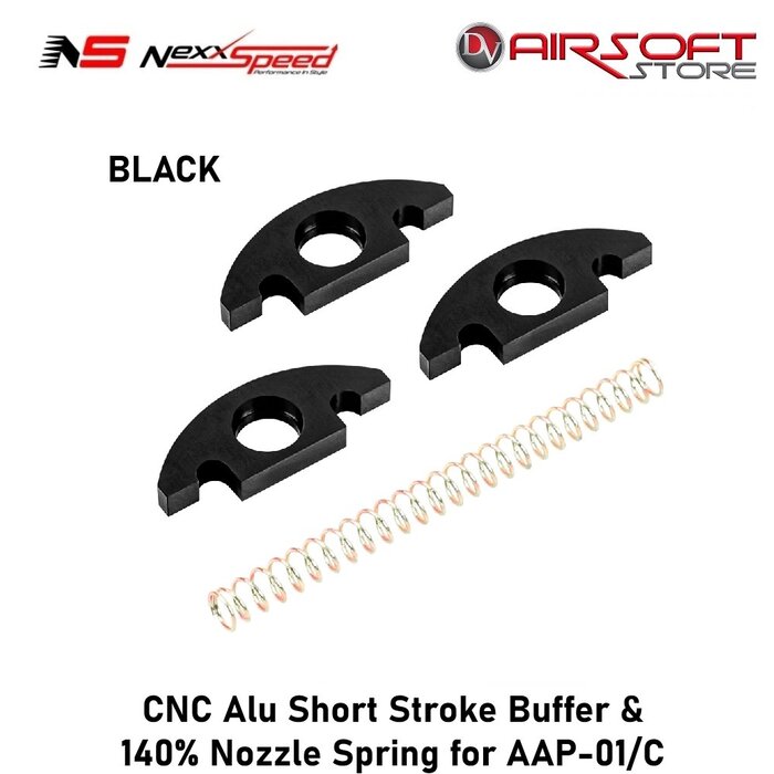 Nexxspeed CNC Alu Short Stroke Buffer & 140% Nozzle Spring for AAP-01/C