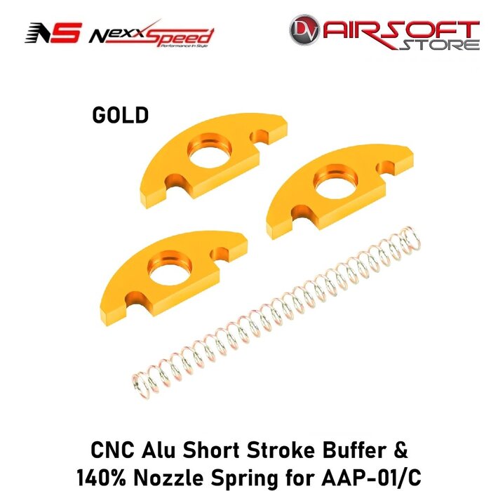 Nexxspeed CNC Alu Short Stroke Buffer & 140% Nozzle Spring for AAP-01/C