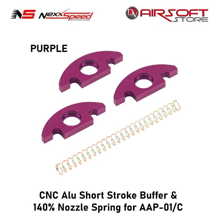Nexxspeed CNC Alu Short Stroke Buffer & 140% Nozzle Spring for AAP-01/C