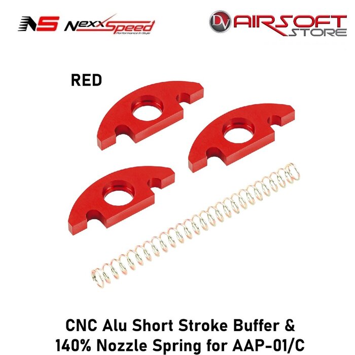 Nexxspeed CNC Alu Short Stroke Buffer & 140% Nozzle Spring for AAP-01/C